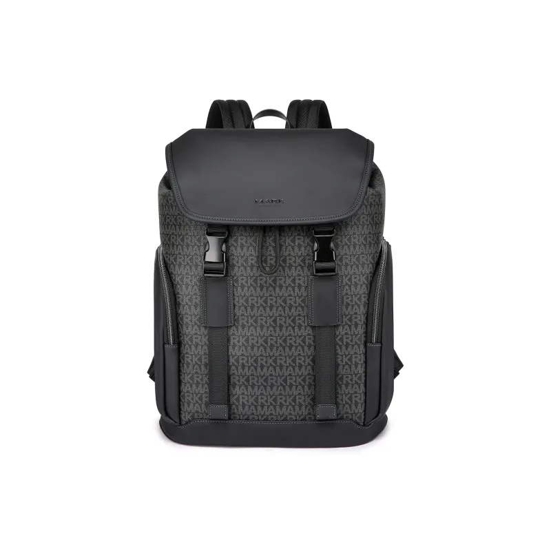 FAIRWHALE PVC For Microfiber Laptop Backpack Regular Men's Bronze Brown/Azure/Charcoal Gray-0