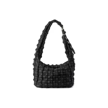 Xbreak Artificial Leather Cloud Bag Pillow Bag Shoulder Bag Handbag Shoulder Bag Large Size Women's Black