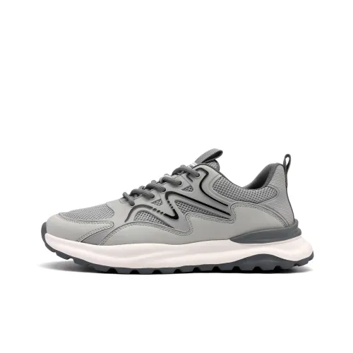 TRUMPPIPE Casual Shoes Men Low-Top Gray