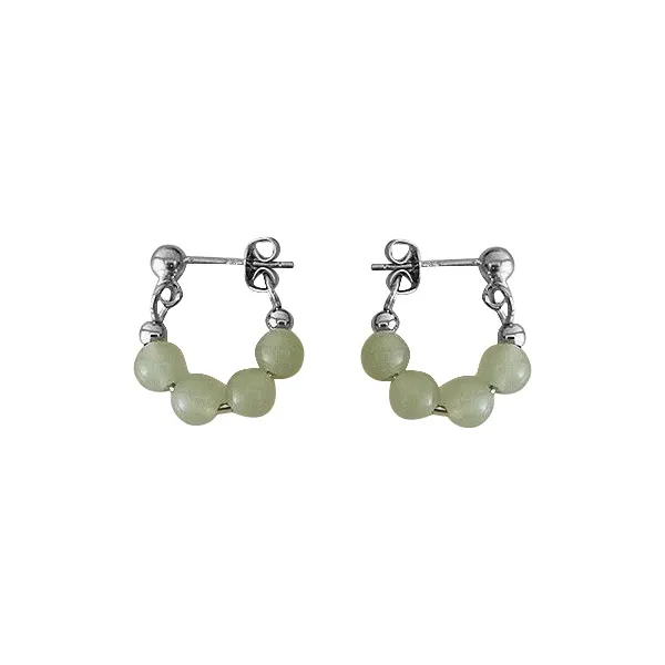 V.WI Chalcedony Jade Earrings Women's-0