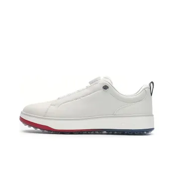 FILA GF 1911 Trainer Cushioning, Wear Resistant Low Top Golf Shoes Men's White