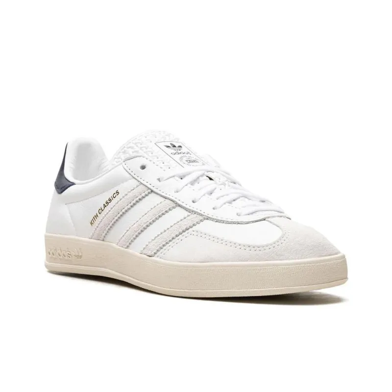 Adidas Gazelle Indoor Kith Classics White Navy-2