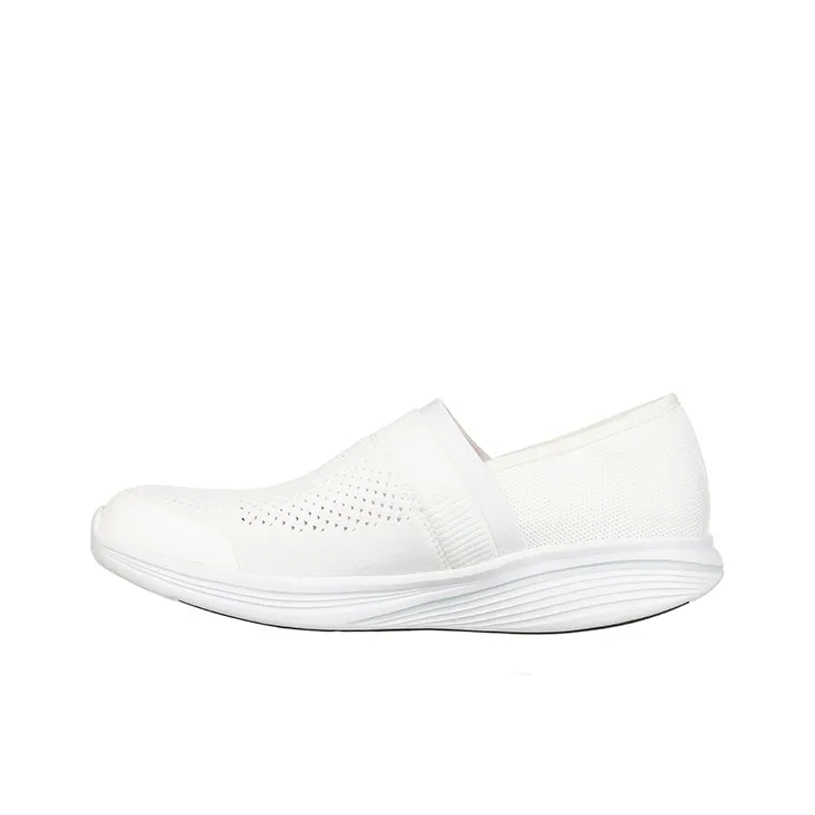 MBT Cushioning Breathable Height Increasing Rebound Low Top Outdoor Shoes Women's White-0