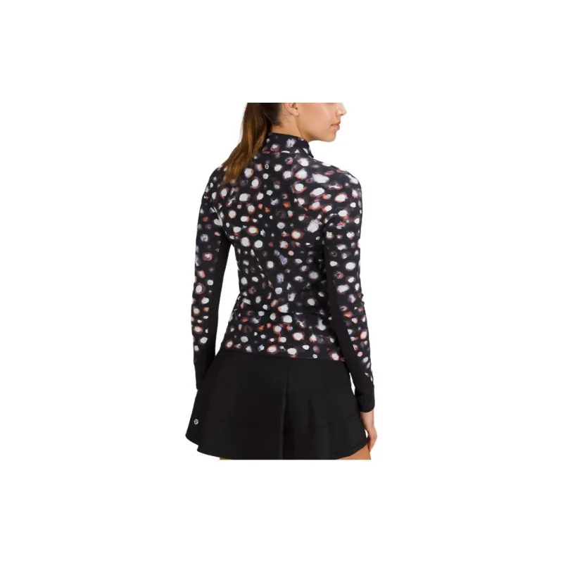 Lululemon Nulux Half-Zip Long Sleeve Shirt Shirt Women's Misty Orange Multiple-2
