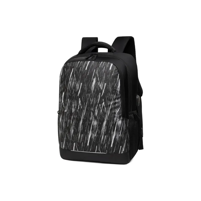 KINGSONS Oxford Laptop Backpack Regular Men's Black/Gray-1