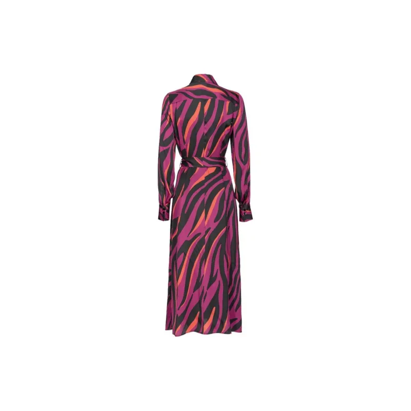 PINKO Graphic print Belted Shirtdress-1