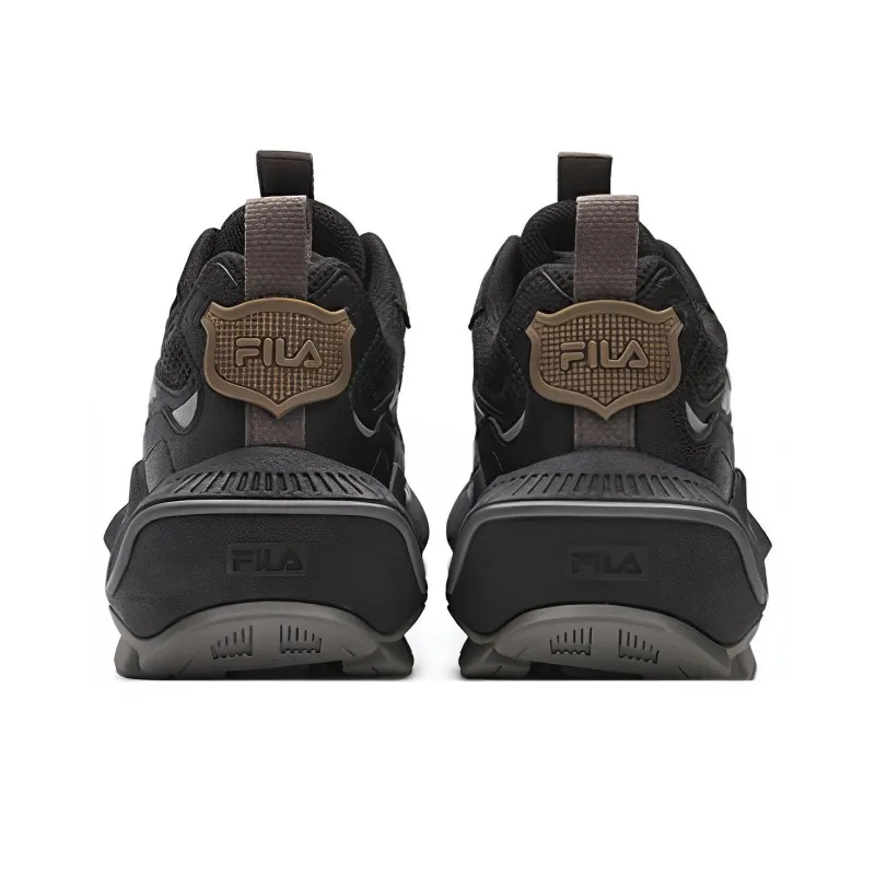 FILA CICLONE Height Increasing Cushioning Lightweight Low Top Chunky Sneakers Men's Black Gray-2