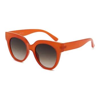 Pair Ponyo PC Oval Sunglasses Unisex Red Frame
