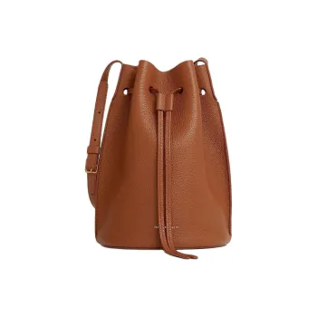 MANSUR GAVRIEL Eggstone Grain Leather Bucket Bags Shoulder Bag Crossbody Bag Women's Brown