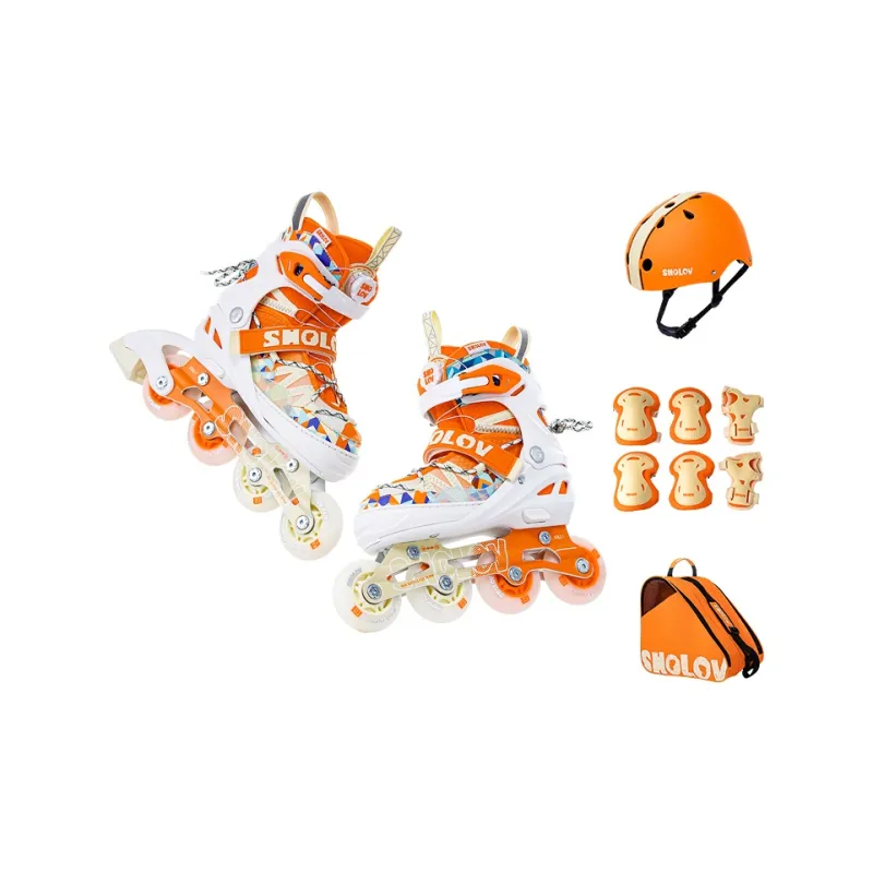 SHOLOV Inline Skates Aluminum Alloy Knife Rack Beginner Roller Skate Class Kids' Size Adjustable-8