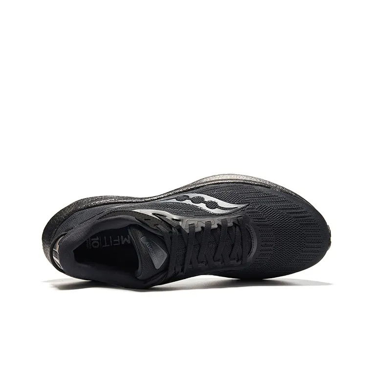 Saucony Triumph 21 Low Top Running Shoes Men's Black-2