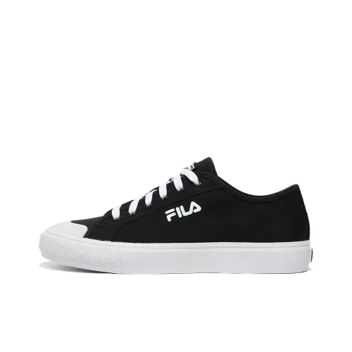 FILA Classic Kicks Skateboard Shoes Unisex Low-Top Black/White