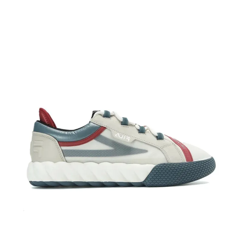 FILA CAMPO Slip Resistant Cushioning Low Top Skateboard Shoes Men's Coconut Milk White Oyster Gray-1