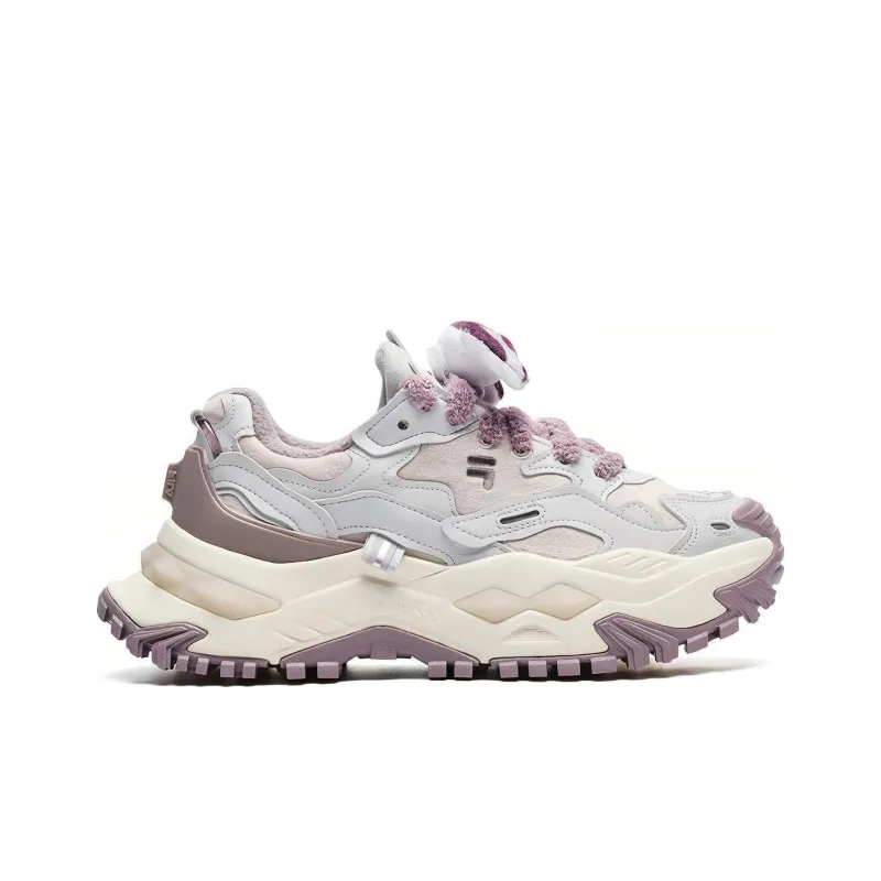 FILA FUSION Bianco Fashion Sneakers 'White Purple' Women's-1