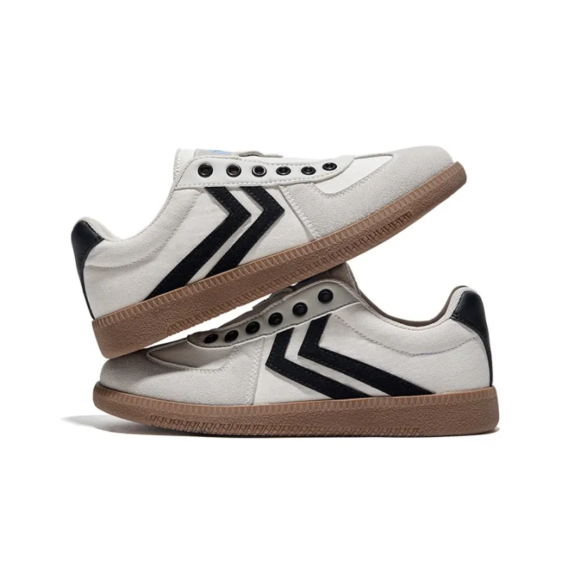 ZHIMAJIE x Feiyue Abrasion-Resistant Slip-Resistant Low-Top Canvas Shoes Unisex Beige Light Gray Black-3