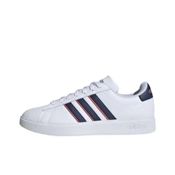 Adidas Neo Grand Court Cloud White Dark Blue Preloved Scarlet