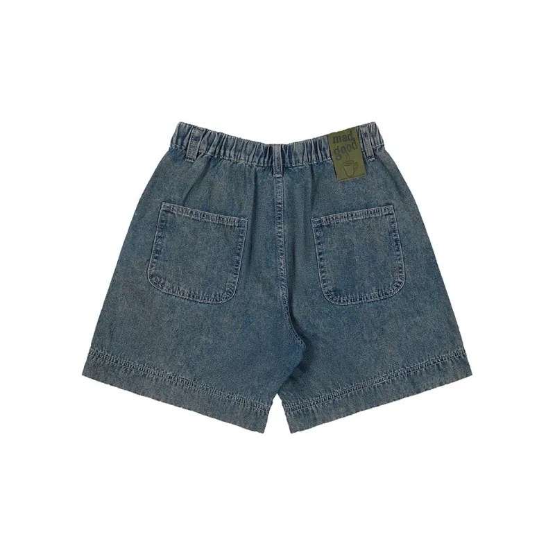 Madgood Denim Shorts Women's Light Blue-1