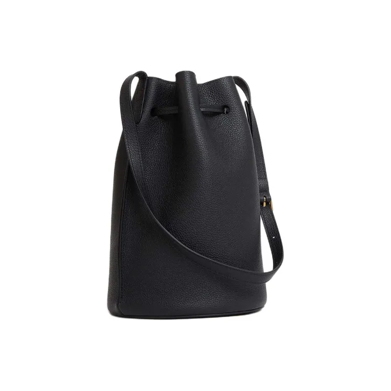 MANSUR GAVRIEL Leather Bucket Bag, Shoulder Bag, Crossbody Bag Women's Black-1