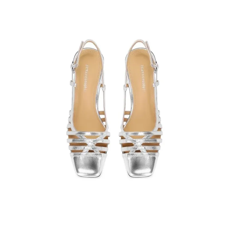 JESSICA SOPHIA Roman Sandals 5.5cm Women's Black-6