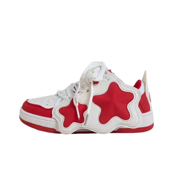 MINGKUANG Street Trend Star Element, Box Anti Slip Wear Resistant Low Top Skateboard Shoes Women's