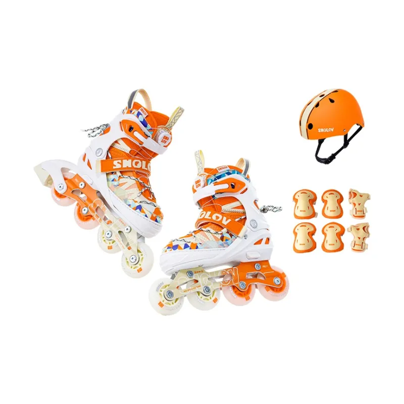 SHOLOV Inline Skates Aluminum Alloy Knife Rack Beginner Roller Skate Class Kids' Size Adjustable-5
