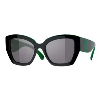 CHANEL Butterfly Sunglasses Unisex Green