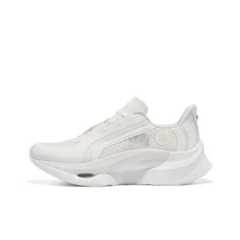 LI NING 1990 Glimpse Abrasion Resistant Slip Resistant Low Top Casual Shoes Women's Ecru