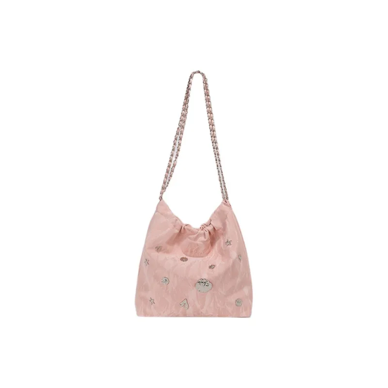 JANE KLAIN PU Shoulder Bag Tote Bag Shopping Bag Shoulder Bag Women's White/Silver/Pink/Black-13