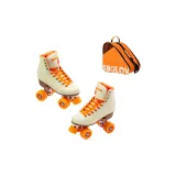 Vibrant Orange-on-The-Go Clothing Sets (Shoes+Three-Compartment Roller Skate Bags)