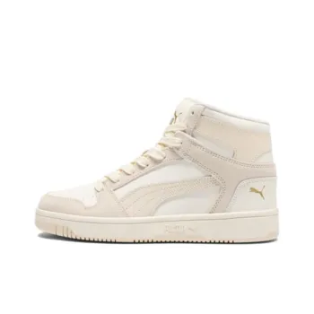 PUMA Rebound Layup Anti Slip Wear Resistant High Top Skateboard Shoes Women's White