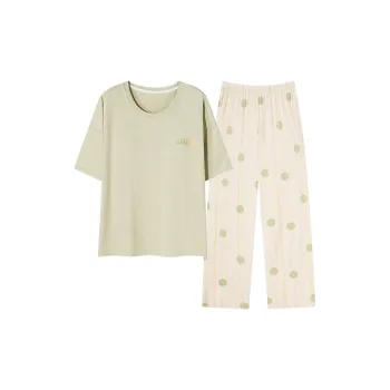 Follow The United States Pajama Set Women's Light Green