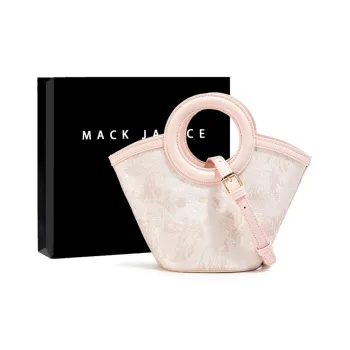 MACKJANICE Synthetic Leather One Shoulder Handbags Regular Women's Wave Black