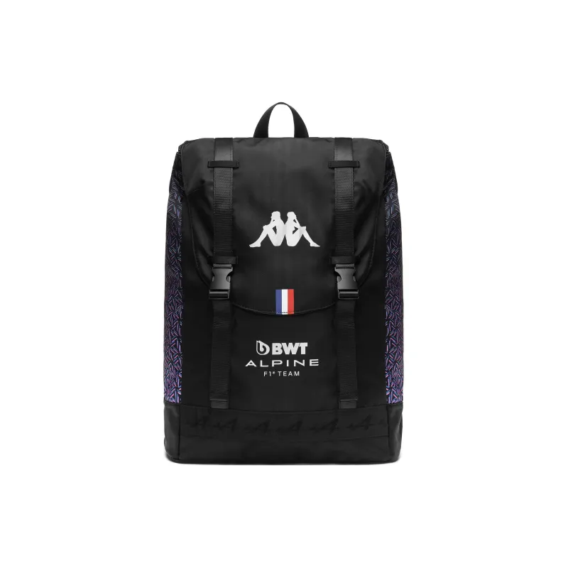 Kappa Polyester Backpack Regular Unisex Black-0
