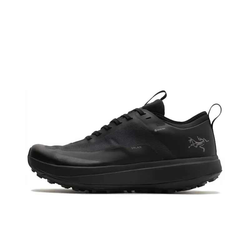 Arcteryx SYLAN Abrasion-Resistant Low-Top Running Shoes Men's Black-0