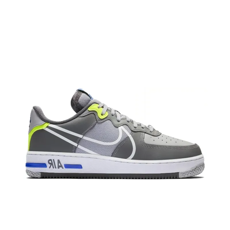 Nike Air Force 1 React Wolf Grey Men's-1