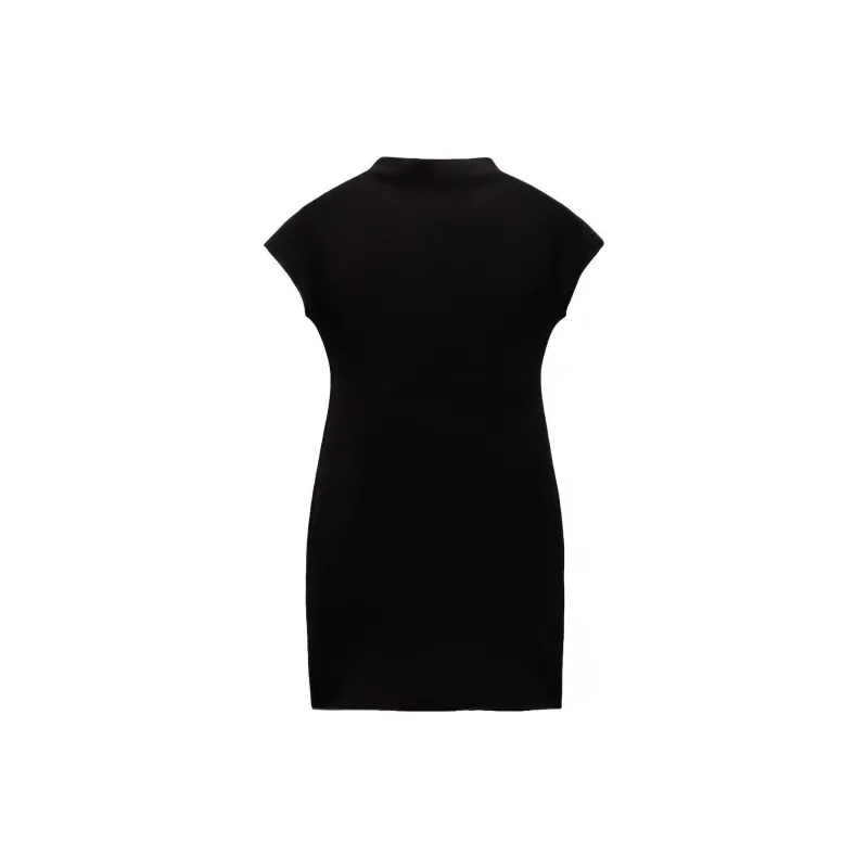 ZARA Short Sleeved Dress Women's Black-1