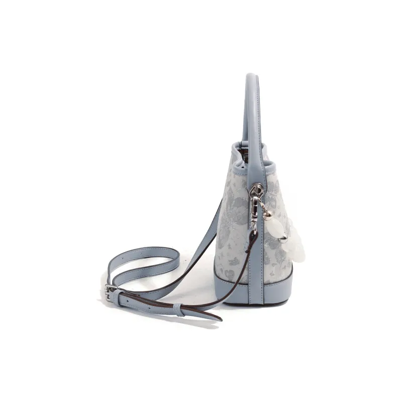 MISS GAIL Artificial Leather One Shoulder Handbag Crossbody Bag Regular Women's Butterfly Blue-11