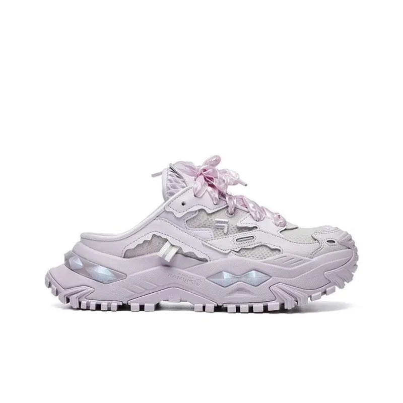 FILA FUSION Bianco Mule Shoes 'Purple' Women's-1
