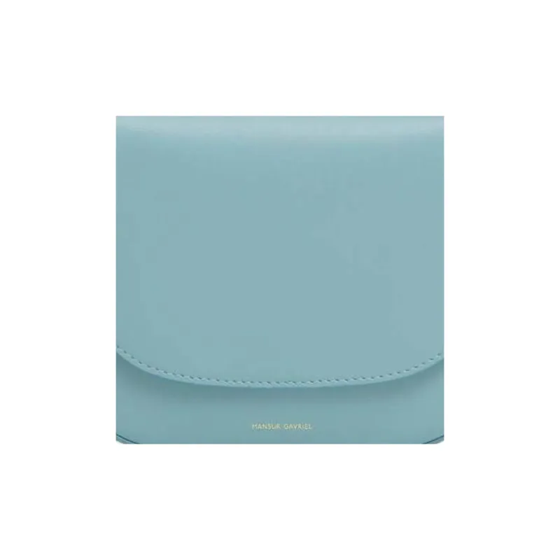 MANSUR GAVRIEL Leather Shoulder Bag Crossbody Bag Mini Women's Blue-3
