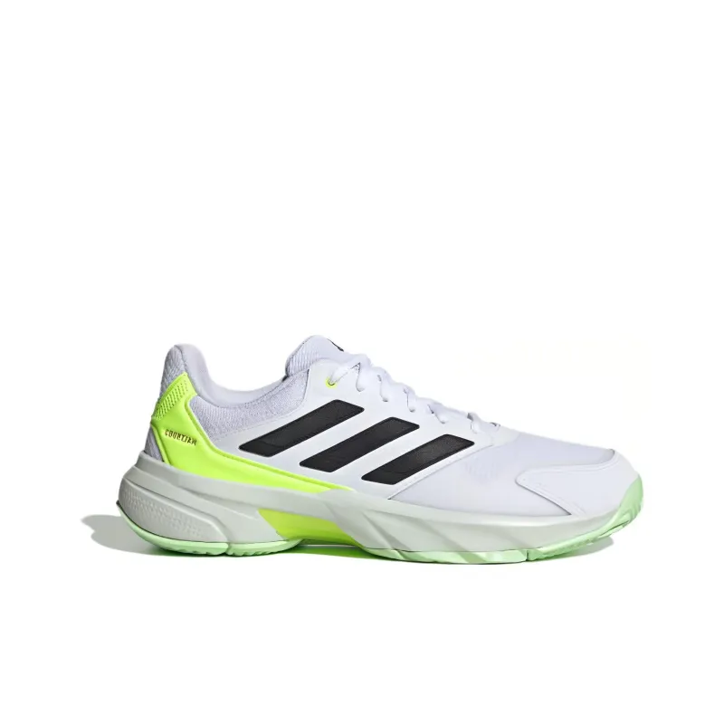 Adidas Courtjam Control 3 Cloud White Core Black Lucid Lemon-1
