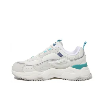 FILA Cushioning, Slip Resistant, And Abrasion Resistant Low Top Casual Shoes Unisex White Green