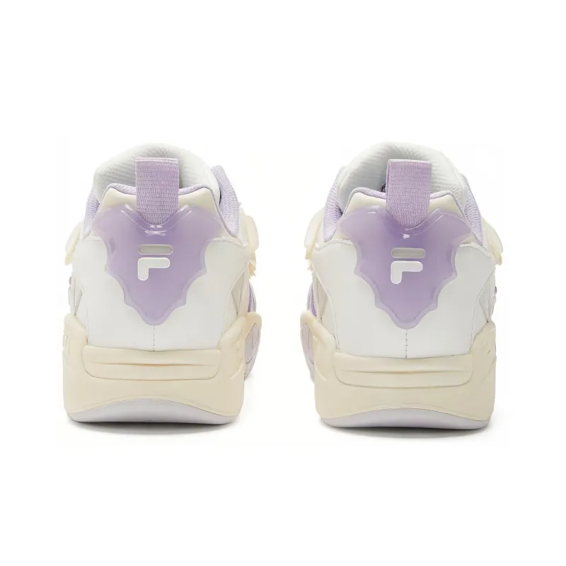FILA FUSION Lifestyle Basketball Heritage Sneakers 'White Purple' Women's-3