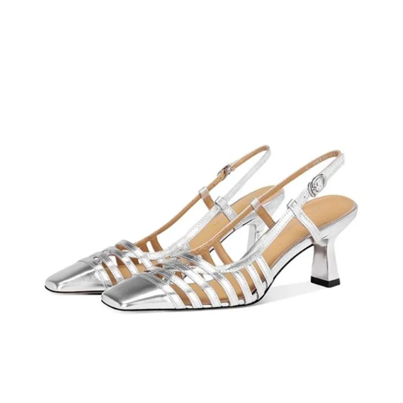 JESSICA SOPHIA Roman Sandals 5.5cm Women's Black-4