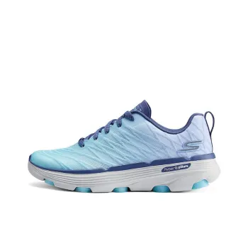 Skechers Cushioned Wear Resistant Lightweight Low Top Running Shoes Women's Blue