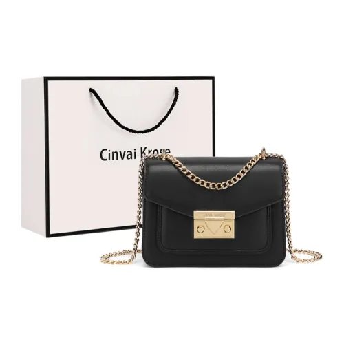 Simvay Clos Cow Leather Patchwork Synthetic Leather Small Square Bag Chain Shoulder Bag Women's