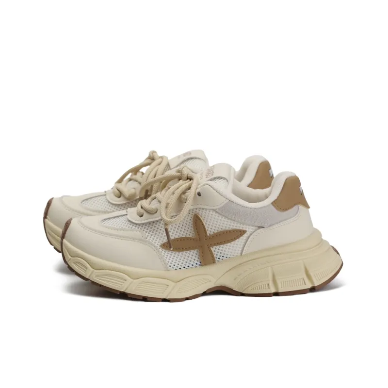 Zun'er Wear Resistant Lightweight Height Increasing Low Top Chunky Sneakers Unisex-1