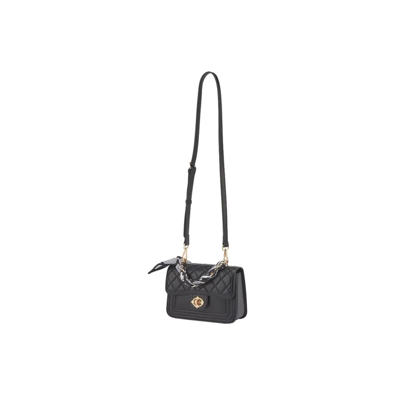 YEARCON Synthetic Leather Crossbody Bags Shoulder Bags Handbags Regular Women's Ecru/Black/Light Gray-9