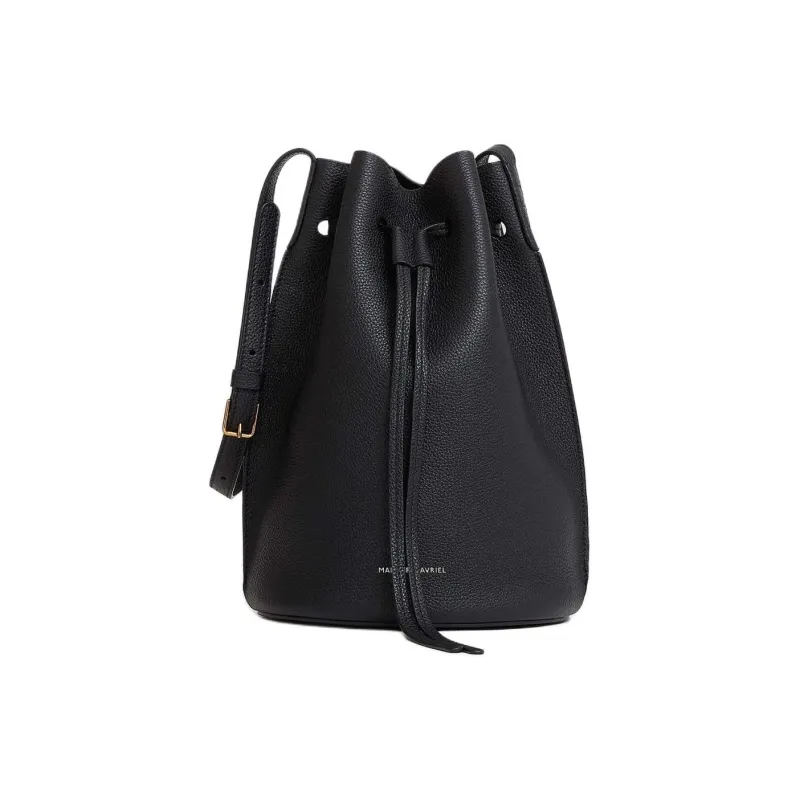 MANSUR GAVRIEL Leather Bucket Bag, Shoulder Bag, Crossbody Bag Women's Black-0