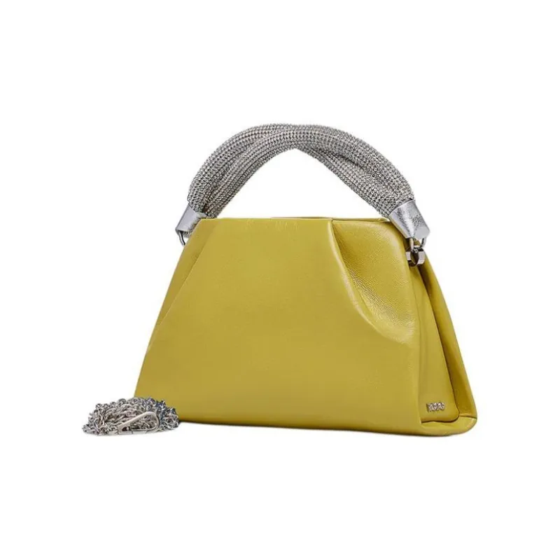 Rodo Leather Shoulder Bag Crossbody Bag Handbag Women's Lime-1