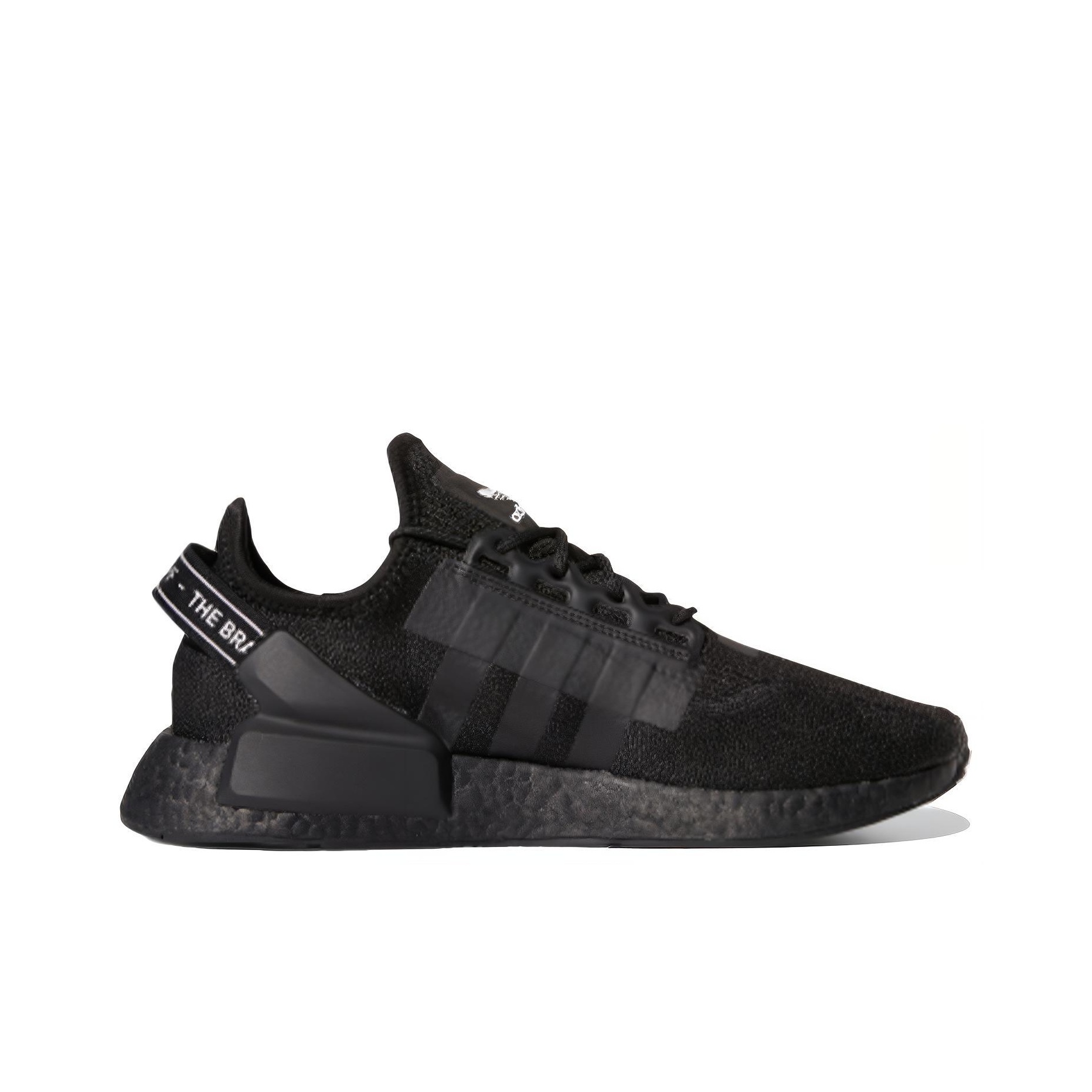 adidas nmd black black red